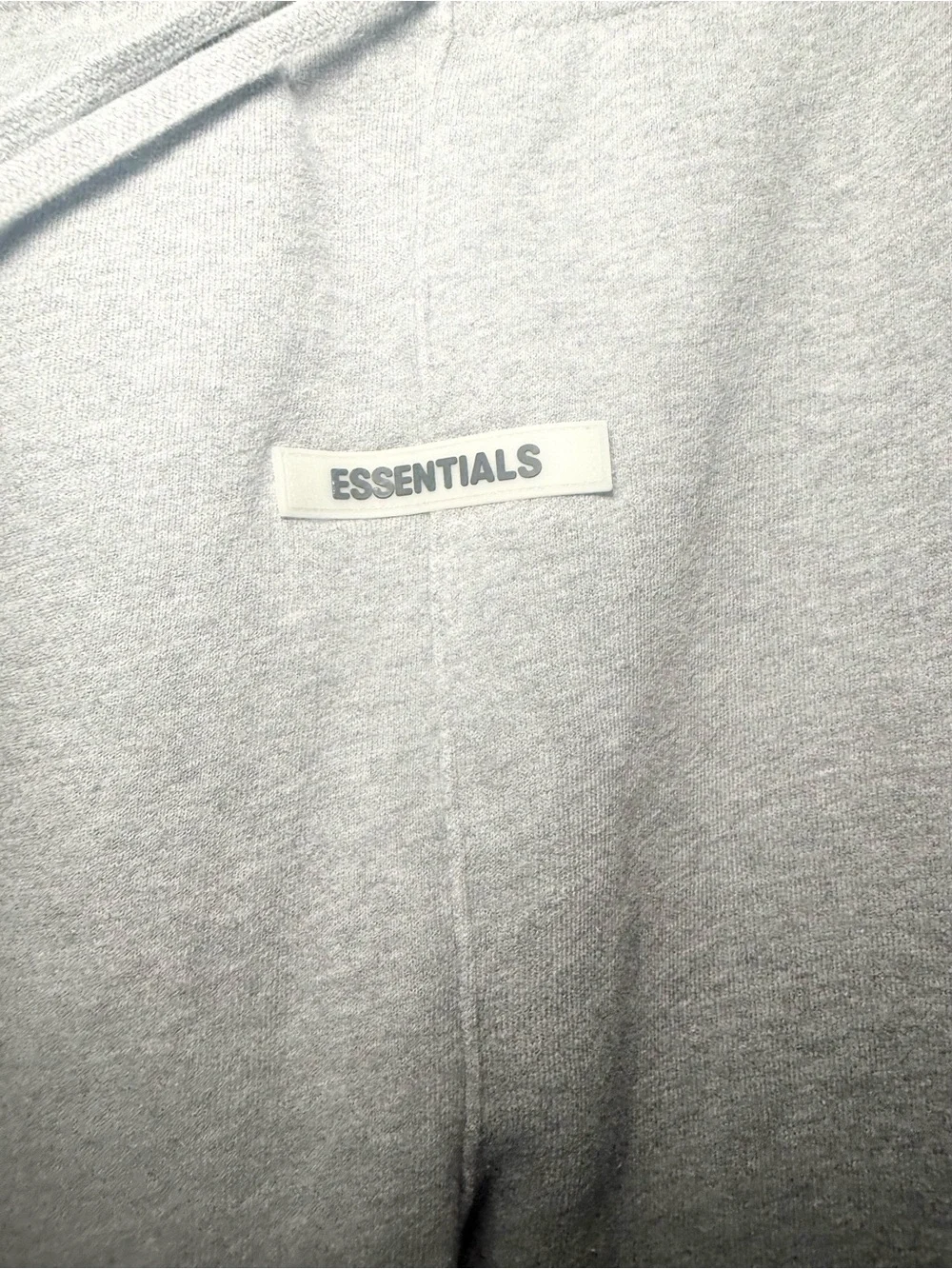 Fear of god gray essentials joggers. Size M